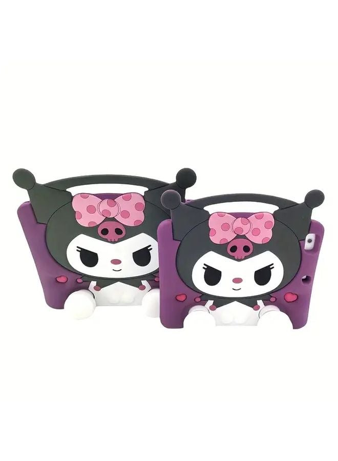 Sanrio Kuromi iPad Air 3 Case Cute Cartoon Design Pink Bow Hearts Adjustable Stand - Image 2