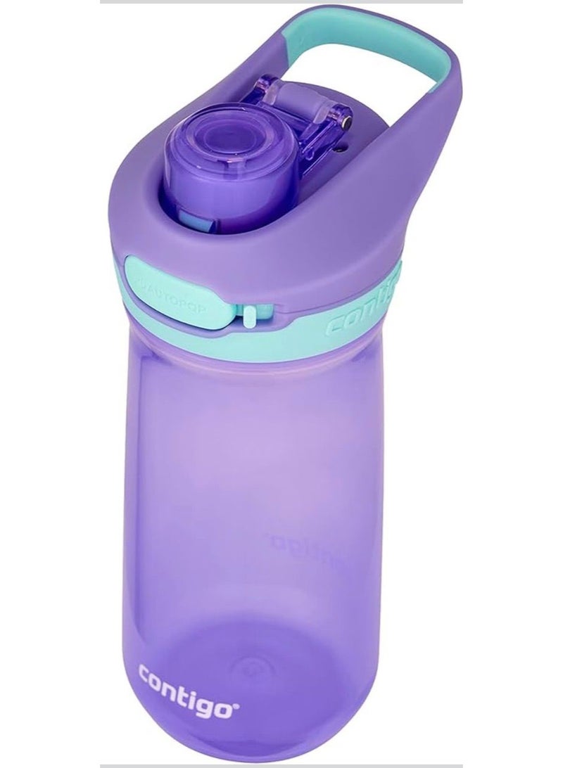 كونتيجو زجاجة مياه للاطفال بغطاء مانع للتسرب من امنة للغسل في غسالة الصحون تناسب معظم حاملات الاكواب 14oz - Image 2