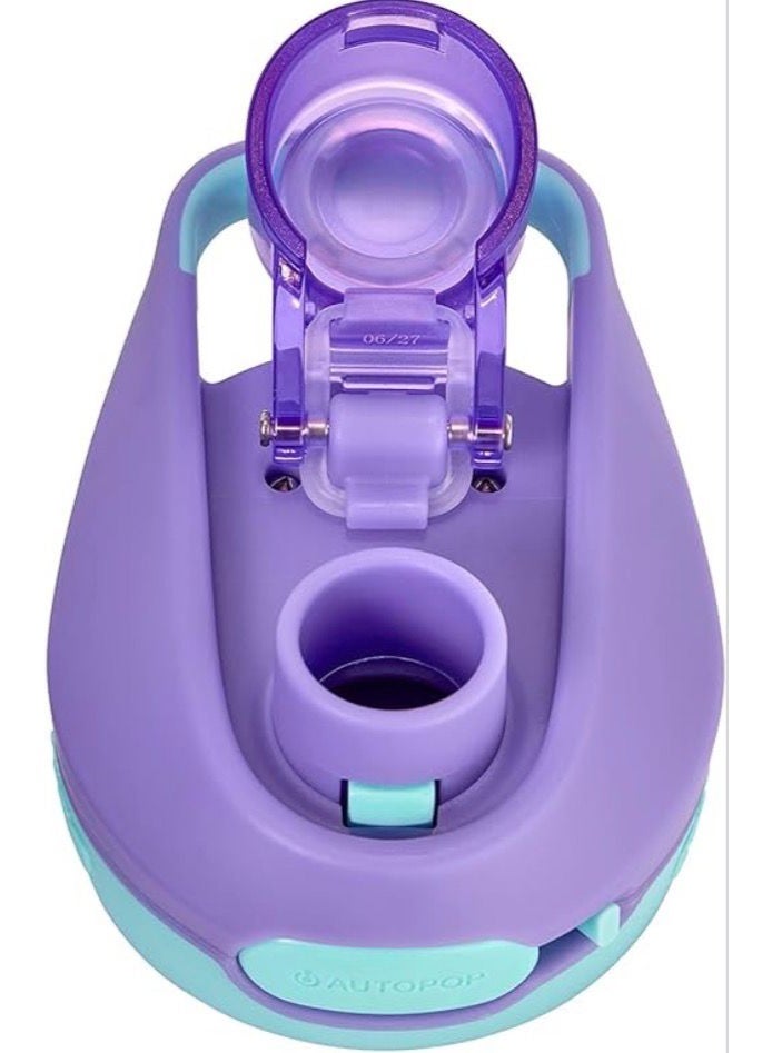 كونتيجو زجاجة مياه للاطفال بغطاء مانع للتسرب من امنة للغسل في غسالة الصحون تناسب معظم حاملات الاكواب 14oz - Image 3