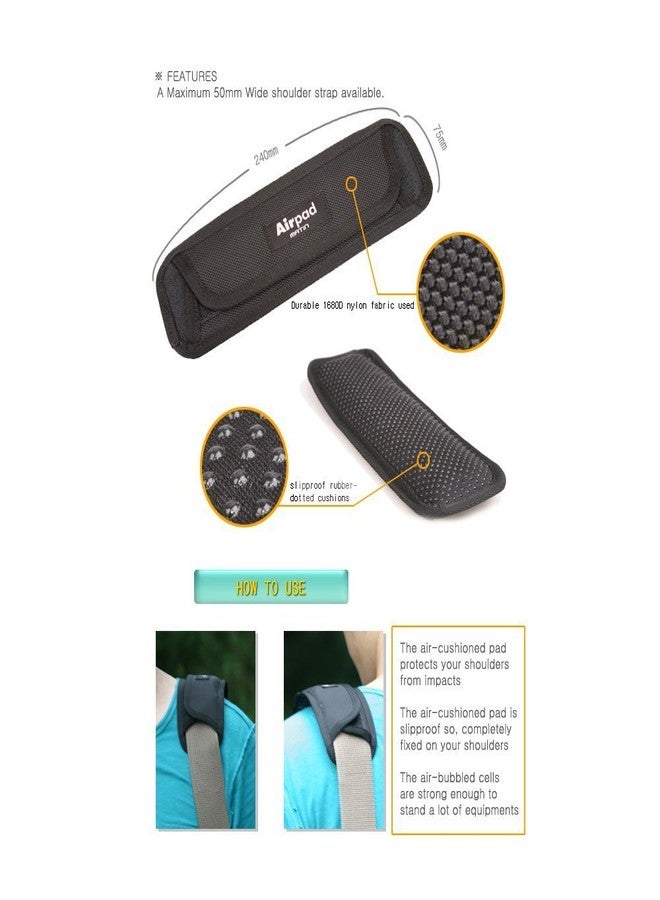 Matin Replacement Shoulder Pad Air Cushion Pad Straight for Shoulder Bags - Image 5