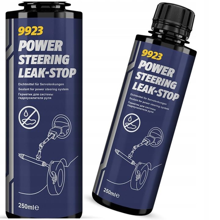 Mannol HTE - Central Hydraulic Fluid 8990, Power Steering Fluid 8980, and Power Steering Leak-Stop 9923 – Complete Hydraulic and Steering System Maintenance Set - Image 3