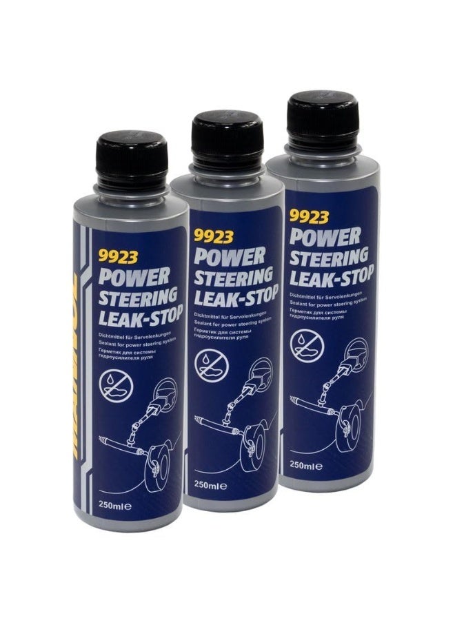 Mannol HTE - Central Hydraulic Fluid 8990, Power Steering Fluid 8980, and Power Steering Leak-Stop 9923 – Complete Hydraulic and Steering System Maintenance Set - Image 2