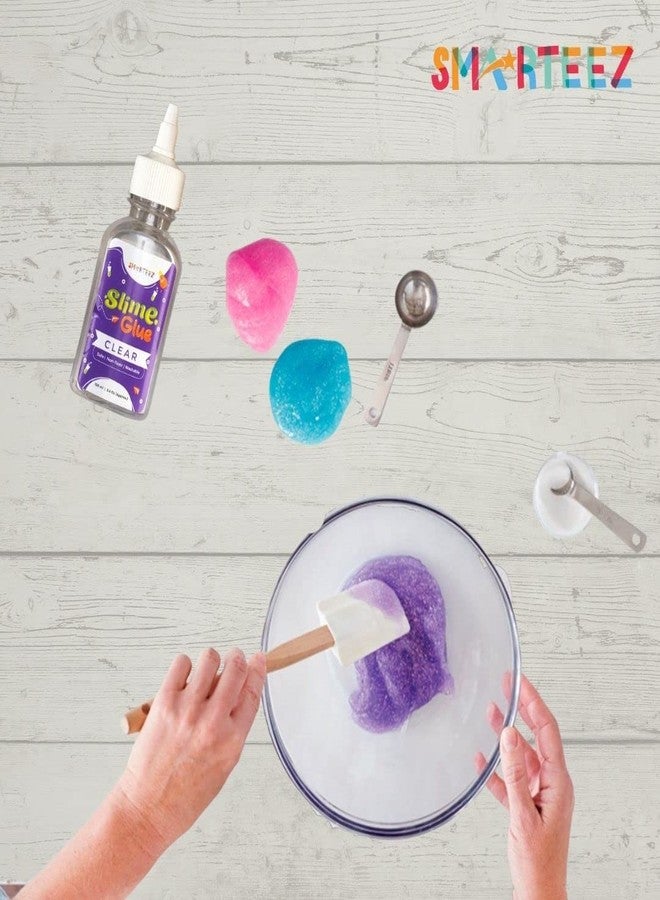 SMARTEEZ Slime Glue Clear | Clear White Adhesive Waterproof Washable Glue | Smooth & Stretchy | Non Toxic | 100ML (Pack of 3) - Image 3