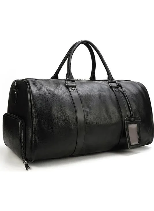 Başkent Çanta Leather Travel Bag with Shoe Compartment and Hand and Shoulder Strap 8683255012213