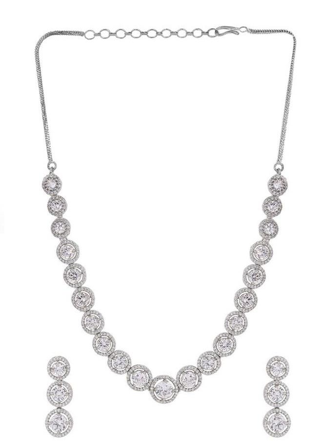 Priyaasi Brass Women Brass Jewellery Set with pattern and secured with closure and styled in ideal for Western moments — perfect for fashion-forward occasions.  - Image 2