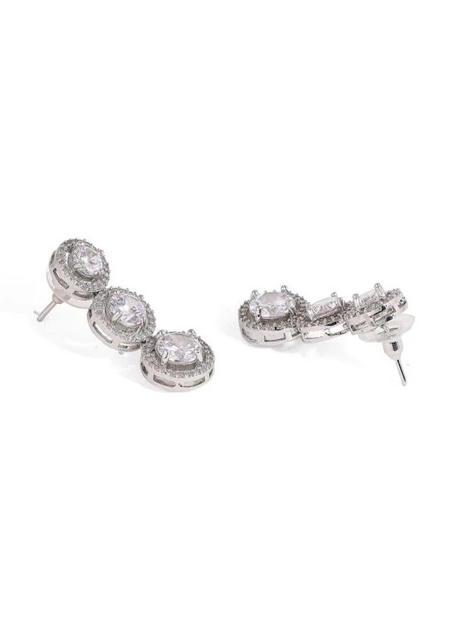 Priyaasi Dome Shaped Oxidised Jhumkas Earrings