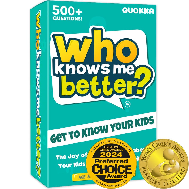 quokka Who Knows Me Better? | Kids & Family Card Quiz Game | Fun & Educational Questions for Children & Families | Suitable For Boys & Girls 5+ Year Olds to Adult | Stocking Filler - Image 1