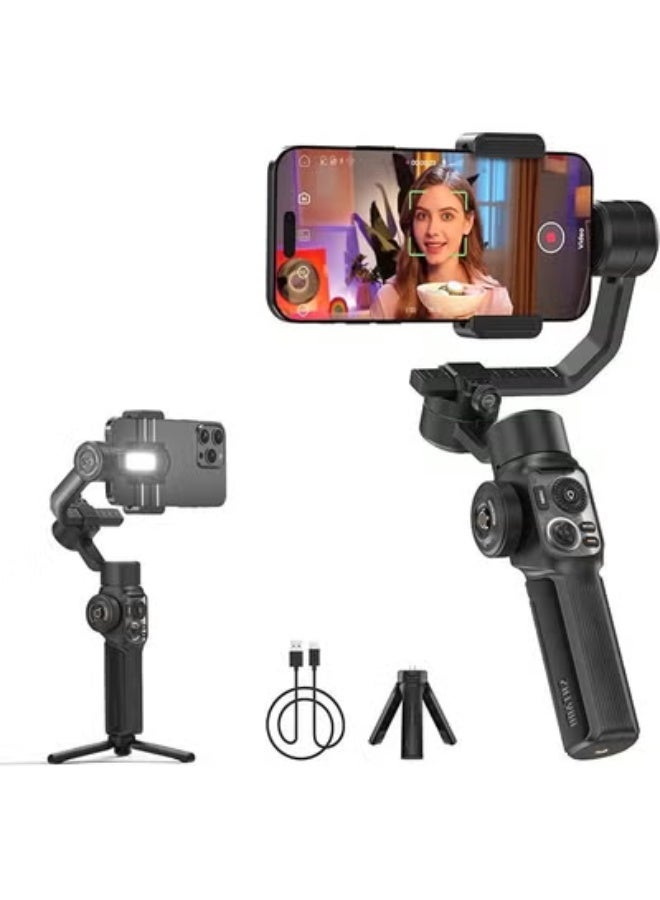 ZHIYUN Smooth 5S AI [Official] 3-Axis Gimbal Stabilizer for Smartphone, iPhone Gimbal with Built-in Fill Light, Tripod, Phone Stabilizer for Video Recording Supports Gesture Control, 360° Inception - Image 1