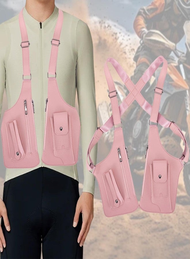 Colaxi Underarm Shoulder Bag Steampunk Stylish Satchel Concealed Pack Mobile Phone Bag, Pink - Image 5
