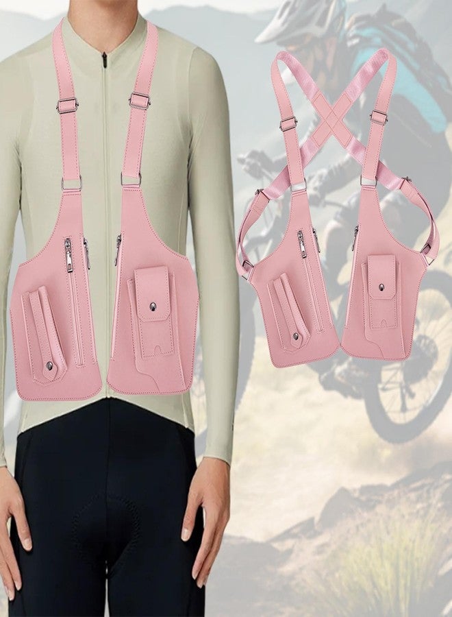 Colaxi Underarm Shoulder Bag Steampunk Stylish Satchel Concealed Pack Mobile Phone Bag, Pink - Image 2