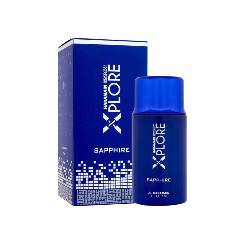 Al Haramain HARAMAIN XPLORE SAPPHIRE 100ML, 3.33OZ, EAU DE PARFUM, LONG LASTING, UNISEX PERFUME, GREAT AS A GIFT, GREAT VALUE