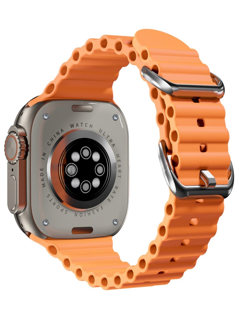 HK HK8 PRO MAX Smartwatch AMOLED Screen 2.12 Inch - Bluetooth V5.2 - With Chat GPT (Orange)  - Image 3