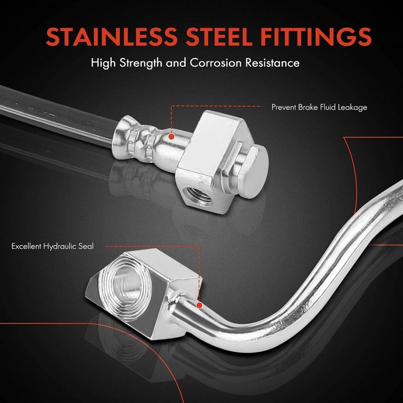 A-Premium Brake Hydraulic Hose for Ford F-450 Super Duty 2012 - Image 4