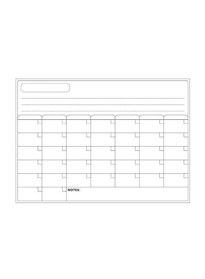 NIBEMINENT Magnetic Dry Erase Refrigerator Sticker White - Image 1