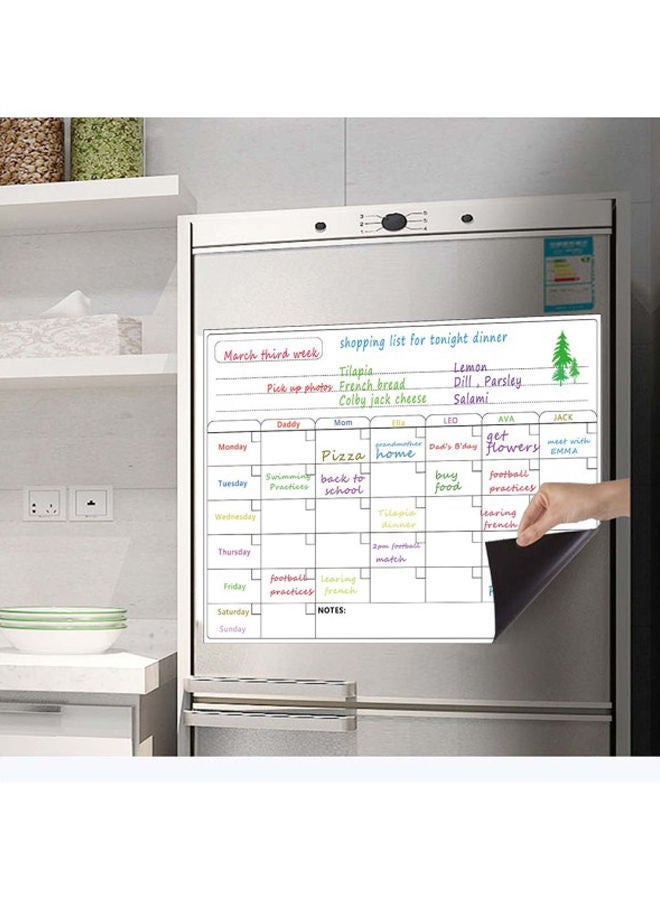 NIBEMINENT Magnetic Dry Erase Refrigerator Sticker White - Image 4