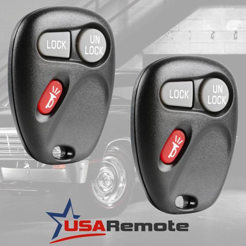 USARemote 1998 1999 2000 2001 Key Fob Keyless Entry Remote fits Chevy Astro Blazer S10 Silverado Suburban Tahoe/GMC Jimmy Safari Sierra Sonoma Yukon/Oldsmobile Bravada (KOBUT1BT, 15732803), Set of 2 - Image 2
