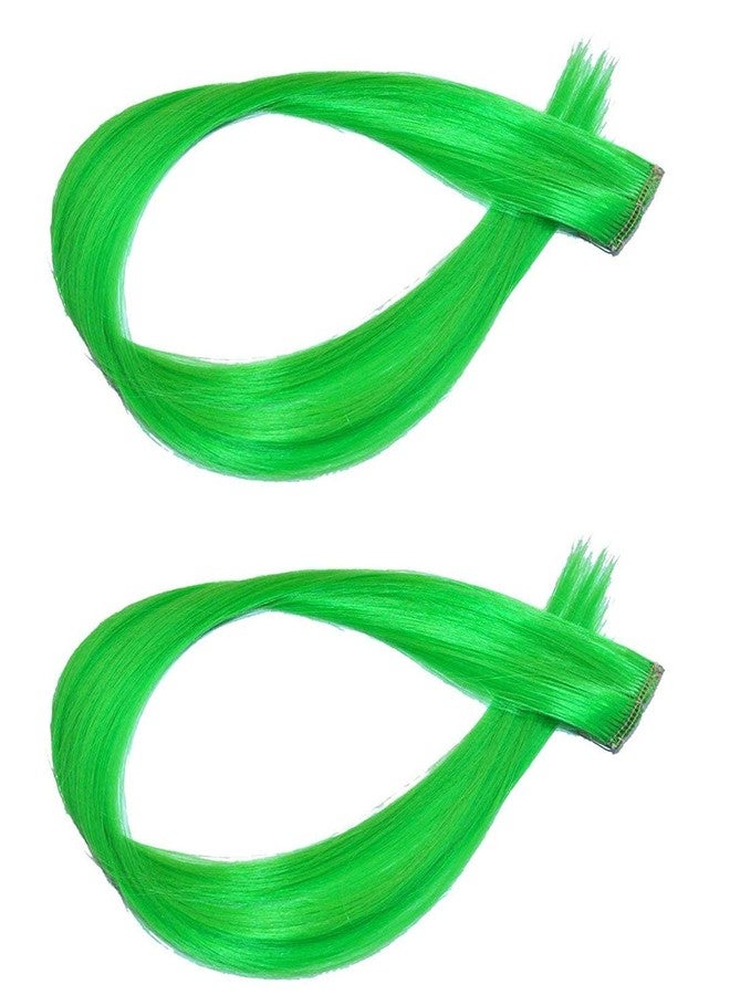 كرونيكس وصلات شعر صناعية من CHRONEX، قطعتان، بطول 18 بوصة، مزودة بمشابك، بخصلات مستقيمة، للنساء - Image 2