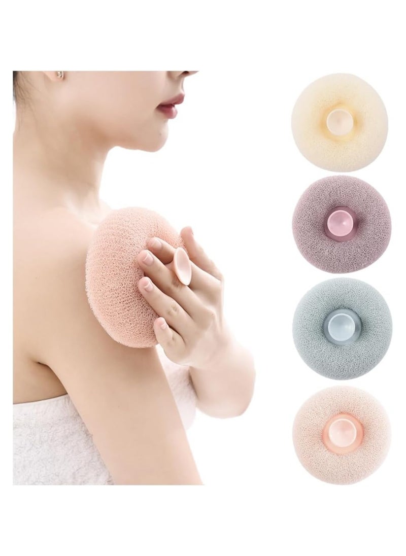 Generic Loofah for Bathing with Soft Silicone Massager And Scrubber for Men, Women, Babies, Kids Exfoliating Bath Shower Sponge (MULTI COLOUR) Round 