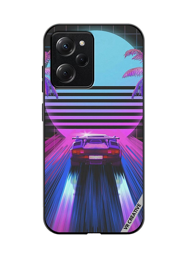 VR CREATIVE Protective Case Cover For Xioami Pcoo X5 Pro Retro Synthwave Ps4 Design Multicolour - Image 1