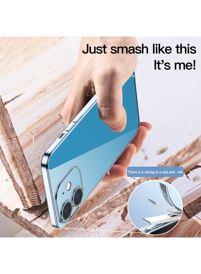 زبون جراب لهاتف iPhone 12 Pro Max مقاوم للغبار ومضاد للصدمات مصنوع من الزجاج المطلي بالكهرباء - Image 4