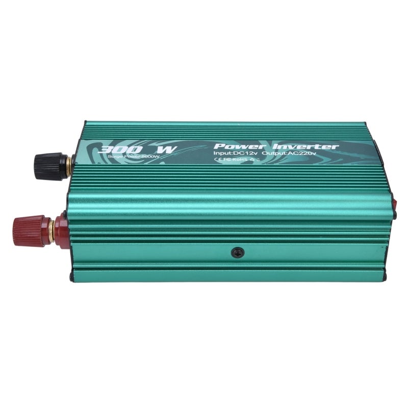 Power Inverter: 12V To 220V Green Aluminum Alloy Shell - Rapid Heat Dissipation Modified Sine Wave Inverter for Car, Home & Inductive Load Appliances - Image 3