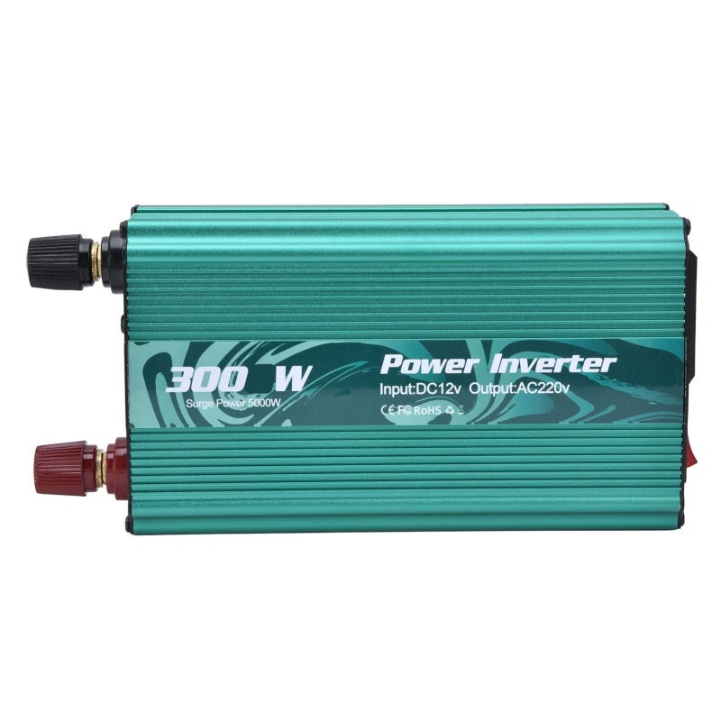 Power Inverter: 12V To 220V Green Aluminum Alloy Shell - Rapid Heat Dissipation Modified Sine Wave Inverter for Car, Home & Inductive Load Appliances - Image 5