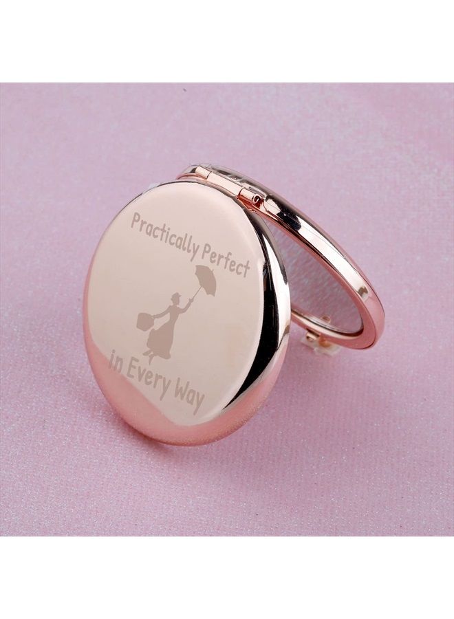 WUSUANED Mary Poppins Quote Mirror Practically Perfect in Every Way Movie Inspired Gifts for Mary Fans (Mary Poppins Quote Mirror) - Image 4