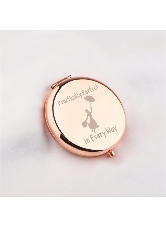 WUSUANED Mary Poppins Quote Mirror Practically Perfect in Every Way Movie Inspired Gifts for Mary Fans (Mary Poppins Quote Mirror) - Image 5