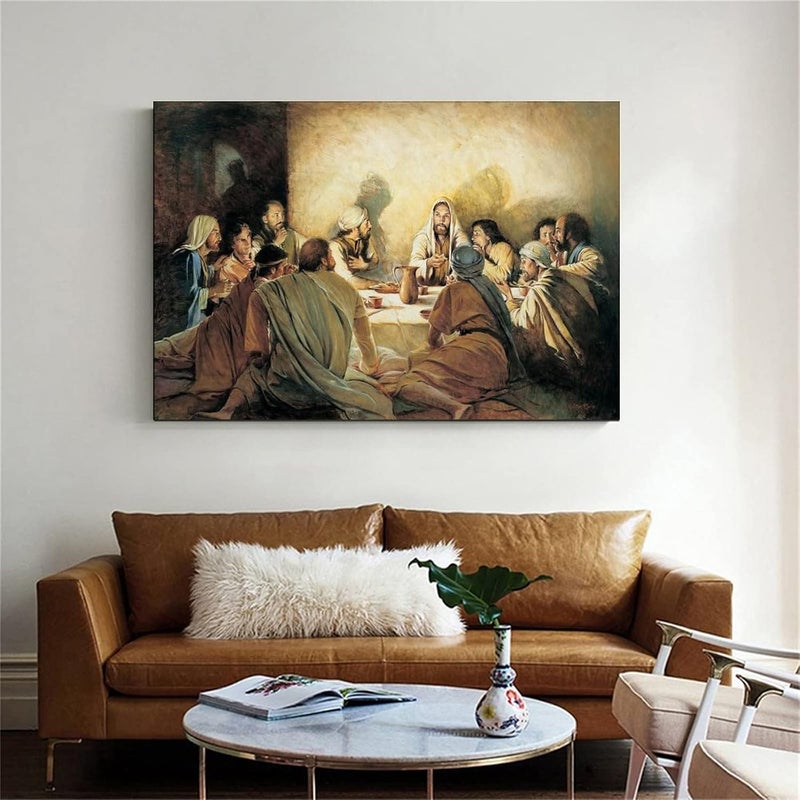 FireDeer Catholic Jesus Poster Print On Canvas Painting Christian God Pictures for Living Room No Frame (The Last Supper Baptism Holy Communion And Priest,16x24inch) - Image 5