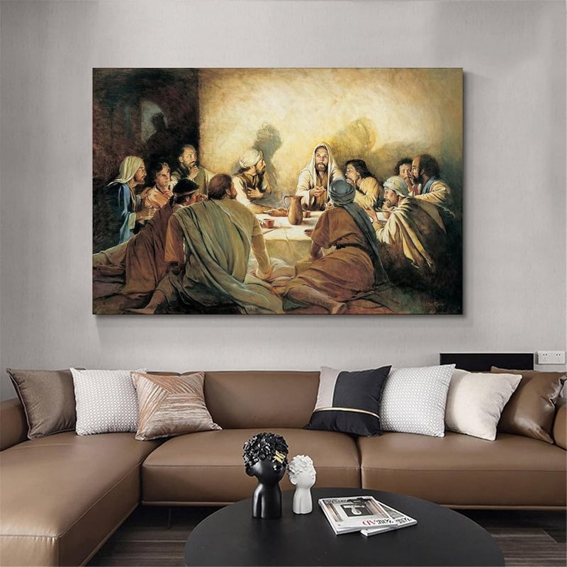 FireDeer Catholic Jesus Poster Print On Canvas Painting Christian God Pictures for Living Room No Frame (The Last Supper Baptism Holy Communion And Priest,16x24inch) - Image 4