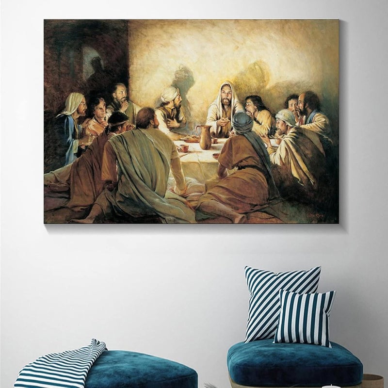 FireDeer Catholic Jesus Poster Print On Canvas Painting Christian God Pictures for Living Room No Frame (The Last Supper Baptism Holy Communion And Priest,16x24inch) - Image 3