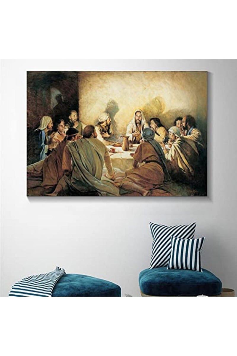 FireDeer Catholic Jesus Poster Print On Canvas Painting Christian God Pictures for Living Room No Frame (The Last Supper Baptism Holy Communion And Priest,16x24inch) - Image 3