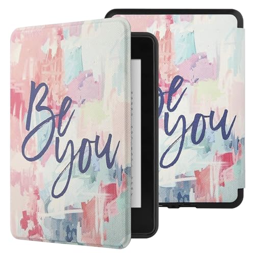 MOCA Case for Kindle Paperwhite 12th Gen 7" (2024) & Kindle Colorsoft 7" (2025), Slim PU Leather Cover with Auto Wake/Sleep, Magnetic Closure, Lightweight (Be You) - Image 1
