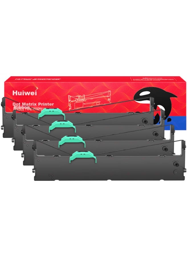 Huiwei Dpk750 حامل خرطوشة الشريط 4-pack لـ Fujitsu Dpk770e Dpk770k Dpk760 Dpk750pro Dpk6630k Dpk2780k طابعة مصفوفة النقاط - Image 5