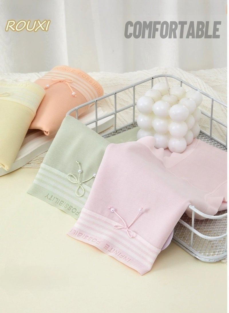 sheBloom SHEBloom 3-Piece Cotton Bikini Breathable Panties Low Waist Fashionable Ladies Charming Thick Bottom - Image 3