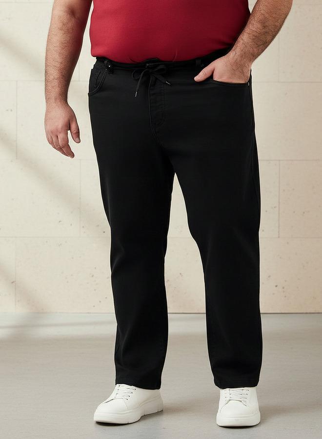 ماكسيم جينز رجالي بقصة عادية وخصر مرن - Image 1