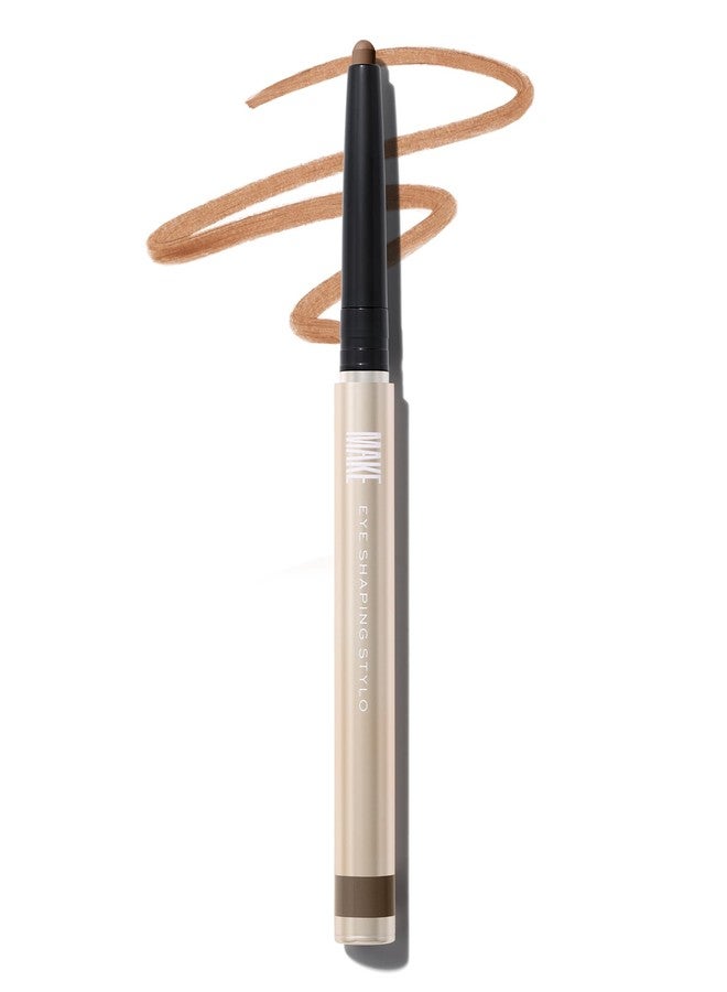 MAKE Beauty Eye Shaping Stylo - Cream Eyeshadow Stick. 4-in-1 Shape, Define, Contour, and Shade Eye Shadow for Versatile Makeup Looks. Long-Lasting Creamy Formula. Shade - Latitude - Image 1