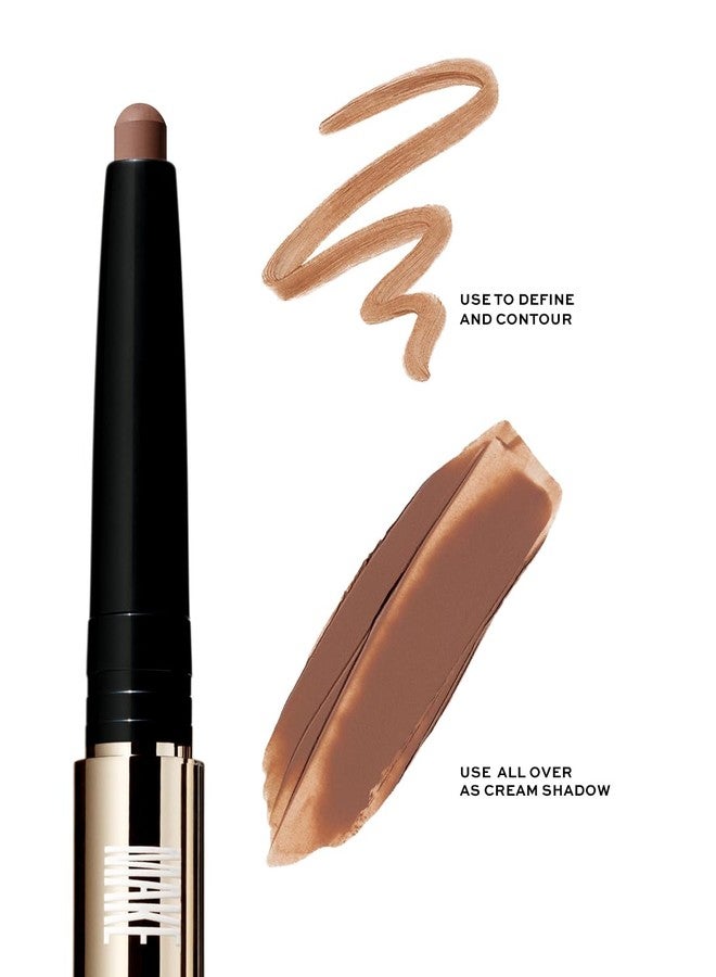 MAKE Beauty Eye Shaping Stylo - Cream Eyeshadow Stick. 4-in-1 Shape, Define, Contour, and Shade Eye Shadow for Versatile Makeup Looks. Long-Lasting Creamy Formula. Shade - Latitude - Image 5