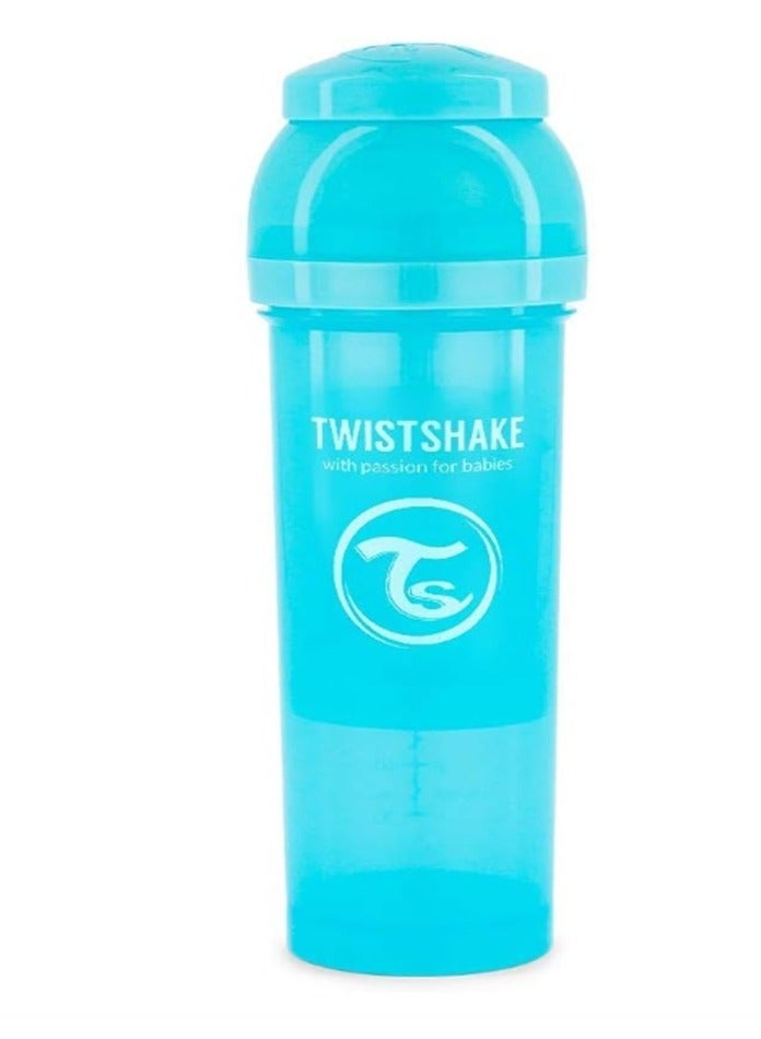 TWISTSHAKE Twistshake Anti-Colic Feeding Bottle 330ml Pastel Blue - Image 2