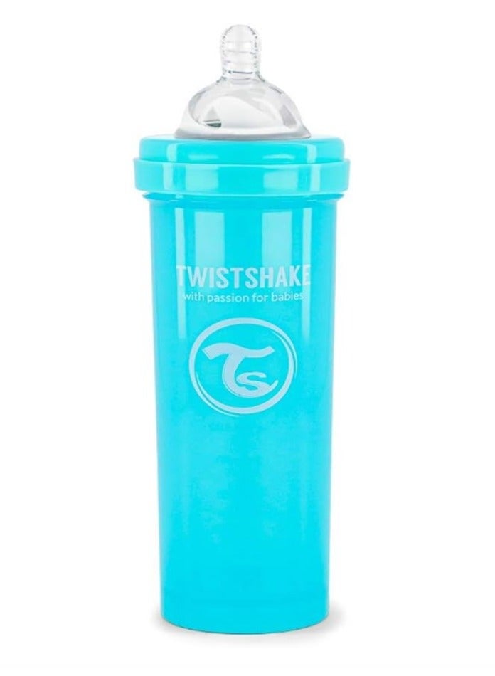 TWISTSHAKE Twistshake Anti-Colic Feeding Bottle 330ml Pastel Blue - Image 3
