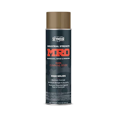 SEYMOUR 620-1447 Industrial MRO High Solids Spray Paint, Cummins Beige, 16 Fl Oz (Pack of 1) - Image 1