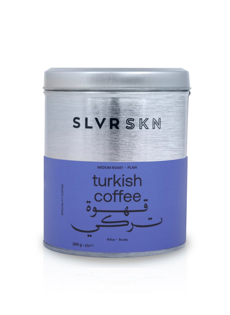 SLVRSKN - SLVRSKN Turkish Coffee - Medium Roast Plain -  200g - Image 1