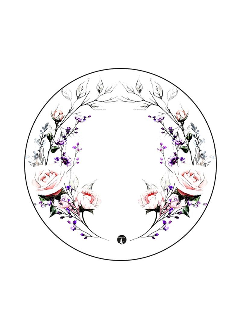 Flowers Printed Mouse Pad Multicolour