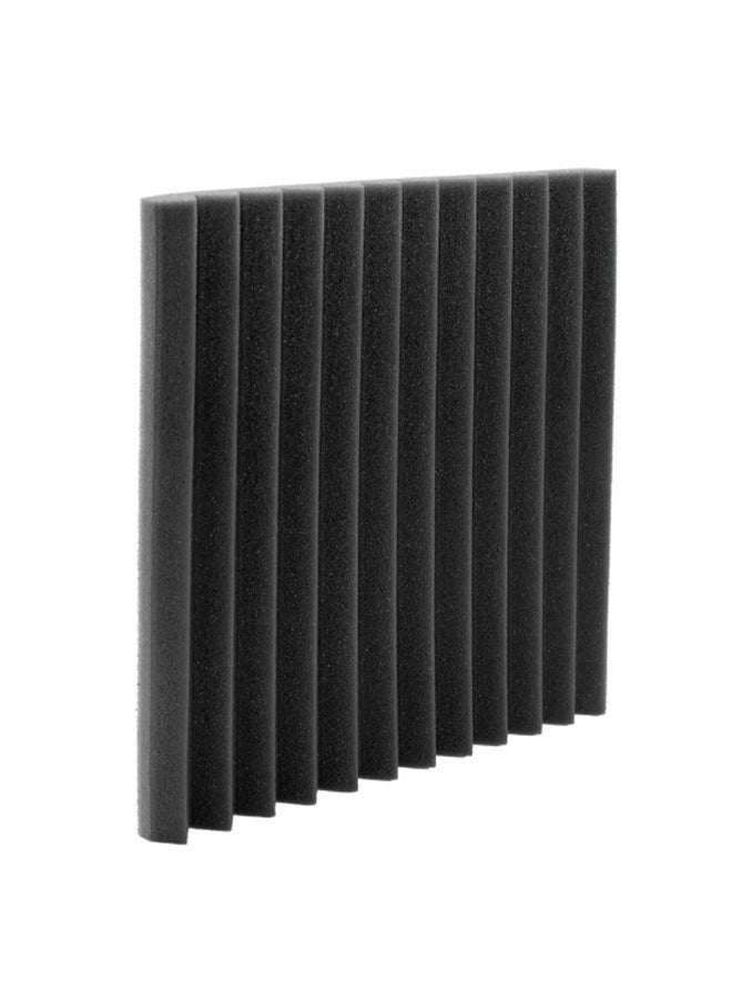 PEI  AN 12-Piece Recording Studio Soundproof Wedge Foam Black 35centimeter  - Image 2
