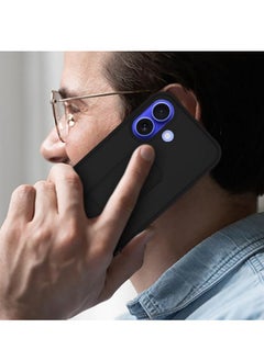 MIGOFAST IPhone 16 Plus Case Magnetic Stand Cover with Kickstand Finger Grip holder Phone Car Magnetic Multi-function Shockproof Protective Case Two-in-one Black  - Image 2