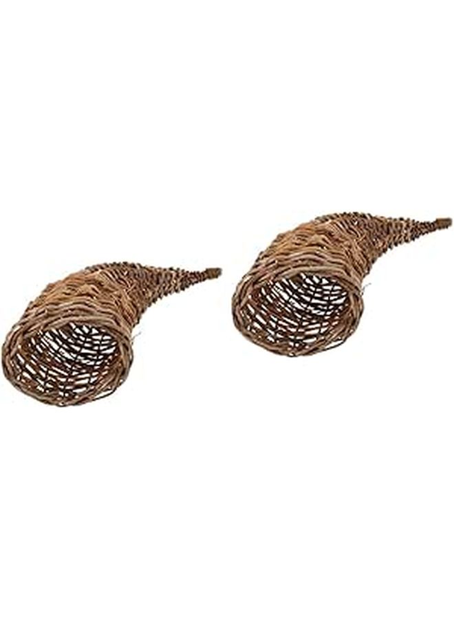Rustic Rattan Storage Basket 12 2X5 7X10 62 Inches For Home Organization Sundries Bread Fruit - Image 1