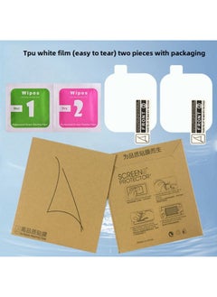 Applicable To Huami Active Watch Film PMMA Composite Hot Bending Full Screen TPU Water Coagulation Amazfit Protective Soft Film-Color:TPU White Film (easy To Tear) Two Pieces-Size:Huami Active