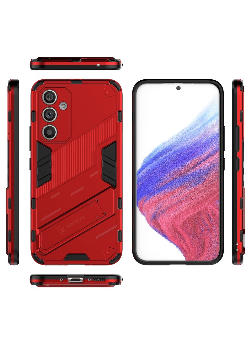TEAM LUXURY - Phone Case for Samsung Galaxy A54 5G 2 in 1 TPU+PC Dual Layer Combo Shockproof Ultra-Thin Protective Phone Back Cover with Kickstand - Image 1