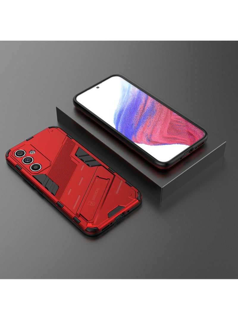 TEAM LUXURY - Phone Case for Samsung Galaxy A54 5G 2 in 1 TPU+PC Dual Layer Combo Shockproof Ultra-Thin Protective Phone Back Cover with Kickstand - Image 1