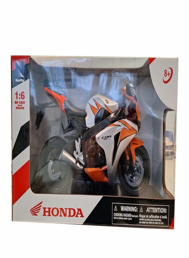 NewRay New-Ray 49293 "Honda CBR1000RR 2010" Model Motorcycle, Orange - Image 1